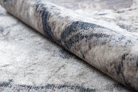 Moderný koberec TINE 75417A, nepravidelný tvar, Skala, krémovo/ sivý