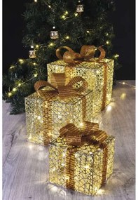 EMOS LED darčeky zlaté DCFC14