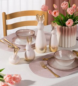 SADA 6 KS PRESTIERANIE NA STÔL JUDY2 45X30 CM PÚDROVO RUŽOVÁ