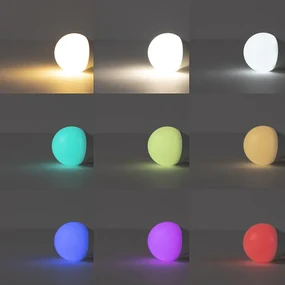 Elegantná klasická stojaca lampa bronzová s bielou vrátane Wifi A60 - Ashley