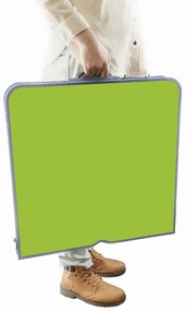 Skladacia kempingová súprava zelená - stôl + 4 stoličky