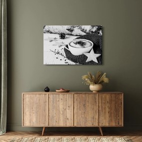 Obraz - Zimné cappuccino (90x60 cm)