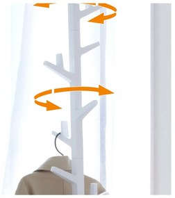 Biely vešiak YAMAZAKI Branch Pole Hanger