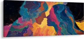 Obraz - Vesmírna láska (120x50 cm)