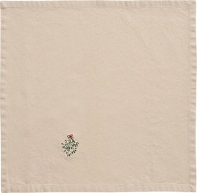 Ib Laursen Vyšívaný bavlnený obrúsok Mistletoe
