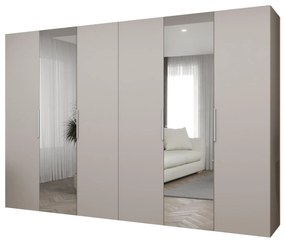 Šatníková skriňa 300 cm Mirabella 2 (kašmír + kašmír). Akcia -20%. Vlastná spoľahlivá doprava až k Vám domov. 1126444