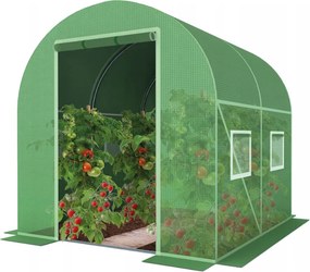 Záhradný fóliovník v zelenej farbe 2 m x 2 m