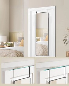 Závesné zrkadlo Layla 120 cm čierne