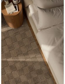 Hnedý ručne tkaný vlnený behúň 80x200 cm Scala – Villeroy&amp;Boch