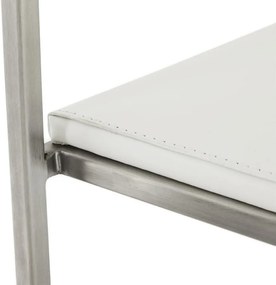 Dizajnová barová stolička Ethan biela