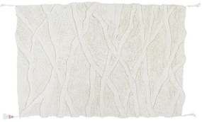 Vlnený koberec kangor 200 x 300 cm biely MUZZA