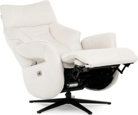 Polohovacie kreslo krémové, elektrické TV-B3973 CRM2
