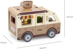 Drevená mobilná kaviareň Viga 44689