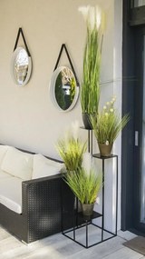 Stojan na kvety 110 cm čierny