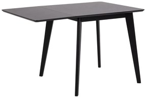 Jídelní rozkládací stůl Roxby 80/120 cm černý