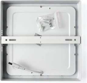 BERGE LED panel štvorcový 225x225x35mm prisadený - 18W - 230V - 1480Lm - teplá