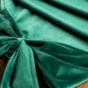 VIANOČNÝ BEHÚŇ NA STÔL RIBBON 32X240 CM TMAVOZELENÁ