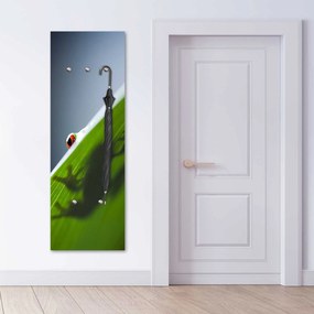 Gario Vešiak na stenu Žaba na liste Rozmery: 40 x 118 cm