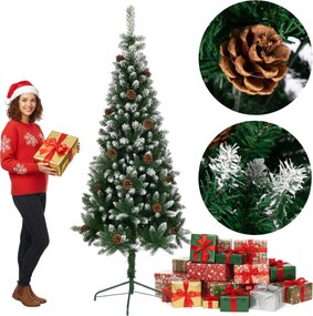 Vianočný stromček so šiškami NATALE 220 cm zelený