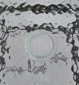 TRENDIE Záhradný stôl so sklom 150x90cm