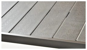 Záhradná jedálenská súprava pre 4 osoby s čiernou stoličkou Joanna a stolom Viking, 90 x 150 cm