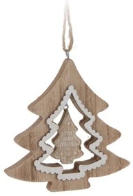 Drevená vianočná ozdoba – stromček 11 cm