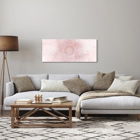 Obraz - Ružová mandala (120x50 cm)