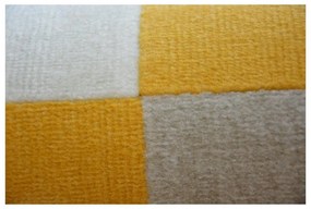 Kusový koberec PP Trojuholníky žltý 140x200cm