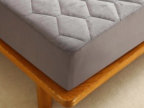 XPOSE® Prešívaný chránič matraca Exclusive- sivý 90x200 cm