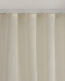 Zaves s riasením WAVE farba produktu krémová látka polopriehľadný, zapletaná, ľanová