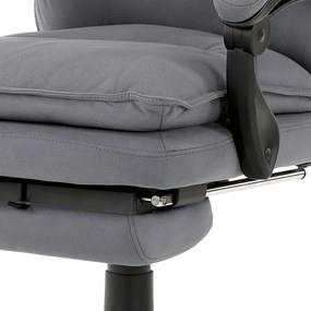 BONTEC Kancelárske kreslo, hojdací mechanizmus, šedá látka, KA-Y350 GREY Farba: Strieborná