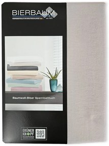 Bierbaum flanelová plachta Taupe - 180 x 200 cm