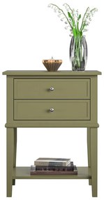 Kaki nočný stolík Franklin – Støraa