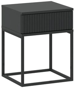 Nočný stolík 1S nízky-40 bez rukovätí antracit