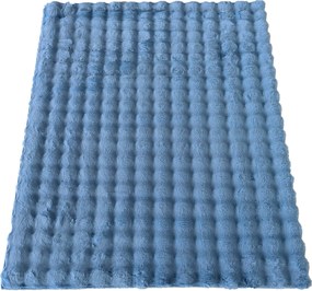 DY MERLIN 3D Modrý koberec Rozmer: 80x150 cm