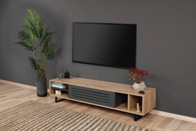 TV stolík Zafir 160 cm antracit/hnedý