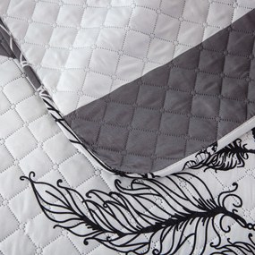 Prehoz na posteľ TIRSO sivo-biely Rozmer: 170 x 210 cm