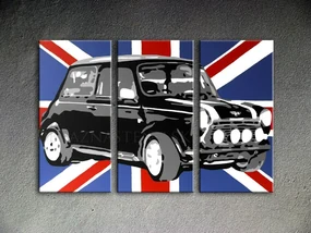 Ručne maľovaný POP Art obraz MINI COOPER | rôzne rozmery