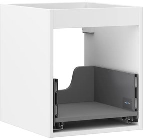 Mexen Box-A, závesná skrinka 40 cm, 1 zásuvka, biela matná, 91AX0-0400-470-1-01