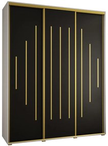 Skriňa 45 Canaris 12 200 biela/čierna/gold