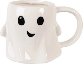 Biely keramický hrnček Ghost - 14*9*10 cm / 350 ml
