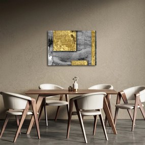 Obraz - Zlaté štvorce N⁰2 (70x50 cm)