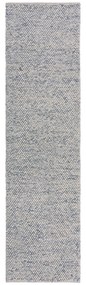 Flair Rugs, Ručne tkaný behúň Minerals Blue, 60x230, modrá, chodba / predsieň