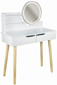 Dekorstudio Toaletný stolík s LED zrkadlom SCANDI