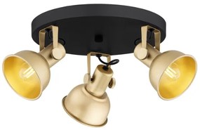 Argon 6243 - Bodové svietidlo LENORA 3xE14/7W/230V zlatá/čierna