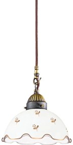 Kolarz 731.30.160 - Závesný luster na lane NONNA, 1xE27/75W/230V, priemer 20 cm, kvetinový, ružové zlato