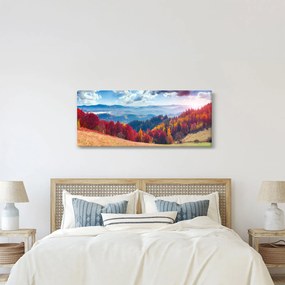 Obraz farebné jesenné krajiny (120x50 cm)