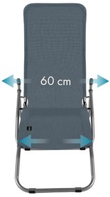 Ležadlo NILS Camp NC3017 - sivé