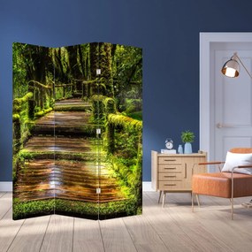 Paraván - Schody v dažďovom pralese (126x170 cm)