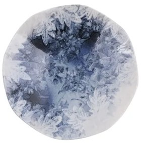 Jedálenská súprava 24 ks, modrá/porcelán